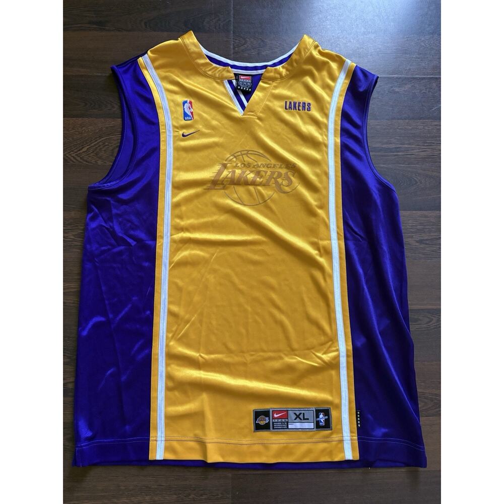 Rare Find Nike Los Angeles Lakers Warm Up Jersey Large Y2K NBA Authentics Sz XL